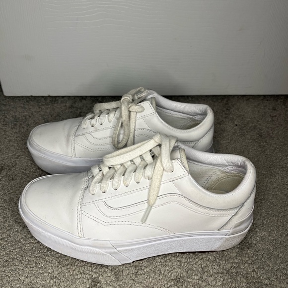 Vans Women's Classic White Sneakers - Picture 2 of 7